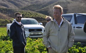 Minister Todd McClay on the Parkes Eighty Eight Valley Farm.