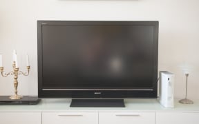 flatscreen TV set