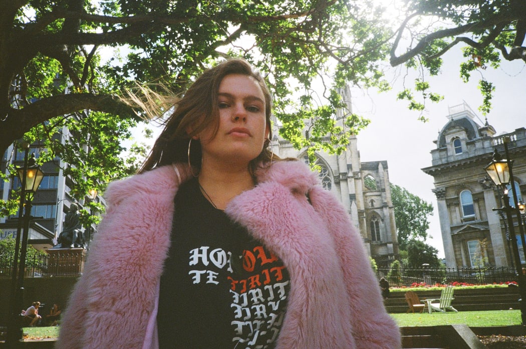 Māori Mermaid in Dunedin town centre