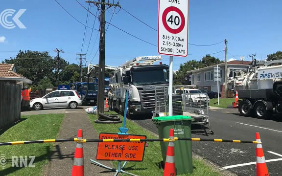 Auckland beach deserted after sewage leak