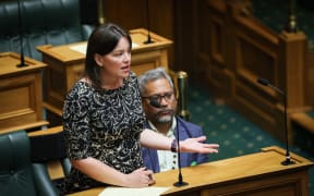 Green MP Julie Anne Genter speaks in an urgent debate on the travel bubble