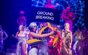 Groundbreaking, a 2023 World of Wearable Art entry by Kristy and David Kirkpatrick.