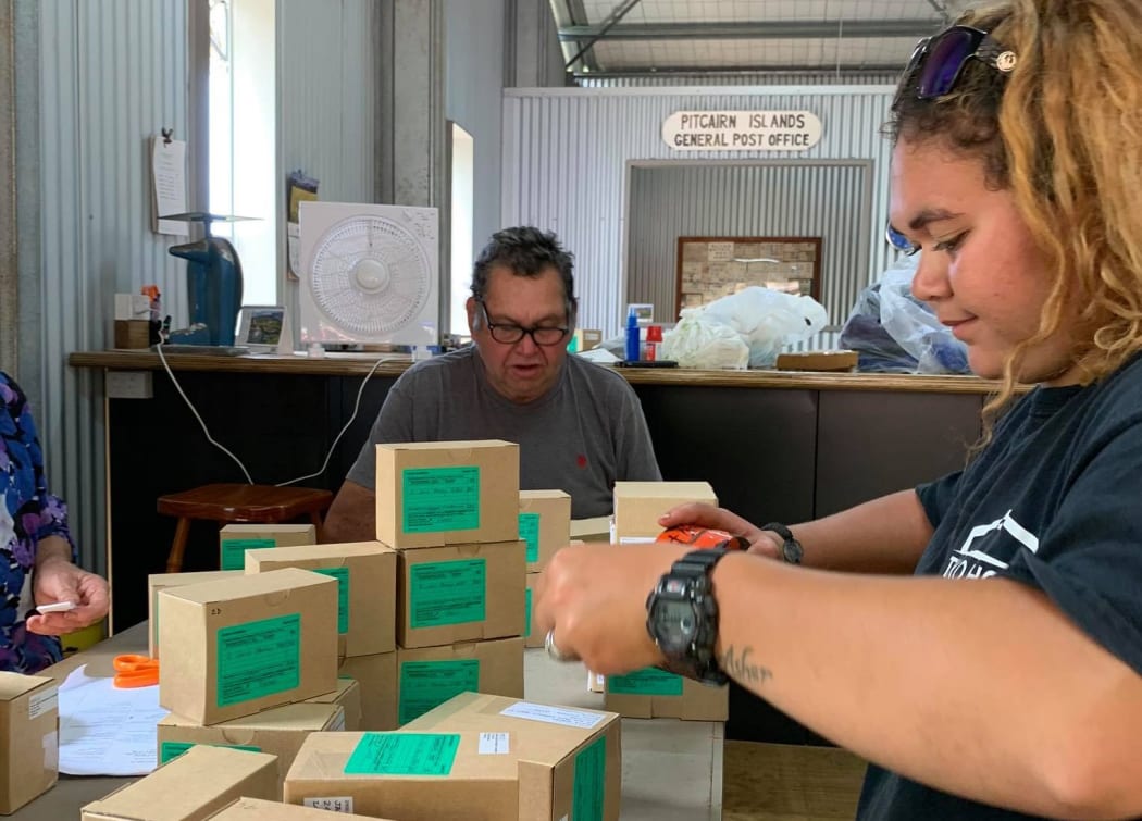 Pitcairn Islanders pack locally-sourced honey sold online, a source of revenue for the island since cruise ships stopped coming in the pandemic.