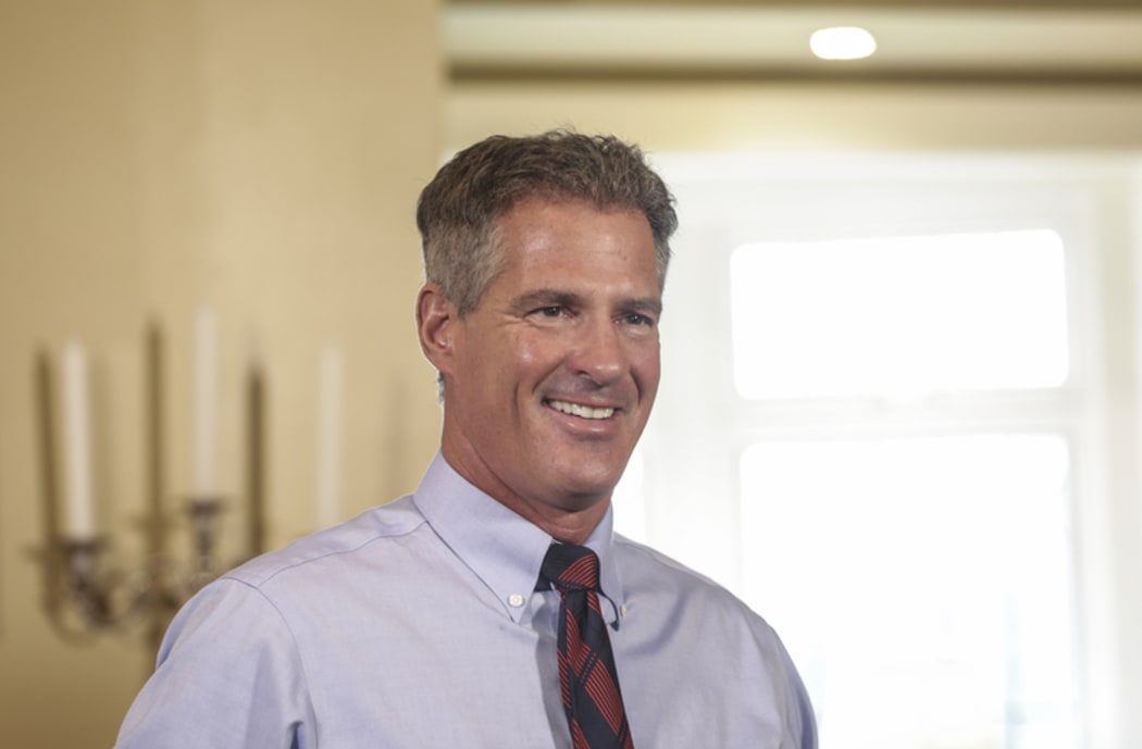 Scott Brown, US Ambassador to New Zealand at his Lower Hutt home.