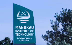 Exterior signage at the Manukau Institute of Technology