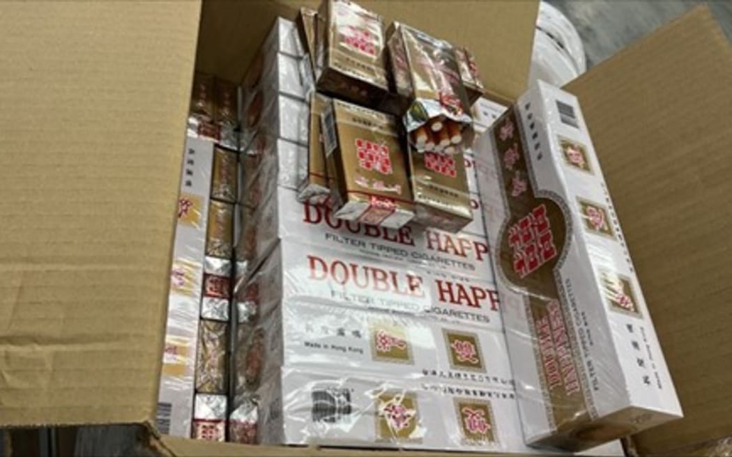Illegally imported cigarettes seized by Customs from three Malaysian nations.