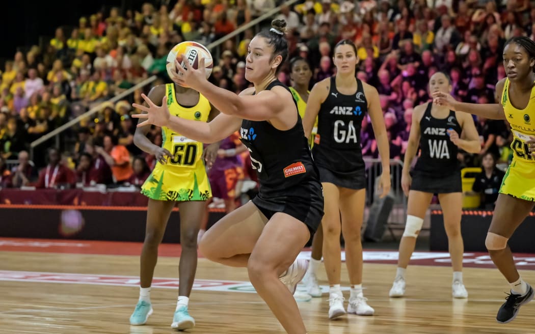 Maia Wilson of New Zealand Silver Ferns during the Netball World Cup match between Jamaica and New Zealand at the CTICC in Cape Town, South Africa on Thursday, 03 August 2023

Photo: Mandatory credit: Christiaan Kotze/C&C Photo Agency