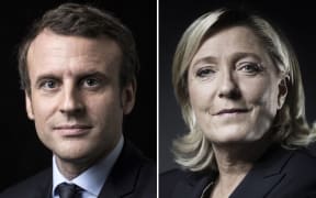 Centrist Emmanuel Macron and far-right leader Marine Le Pen