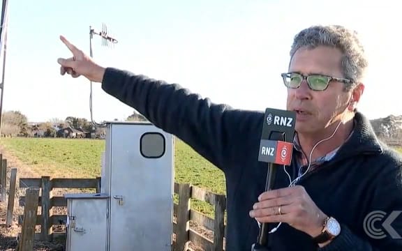 Hastings councillor talks from site of water bores