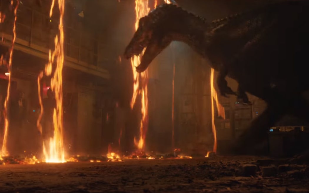 Do I run through this waterfall of molten rock? “Yes” says the Baryonyx.