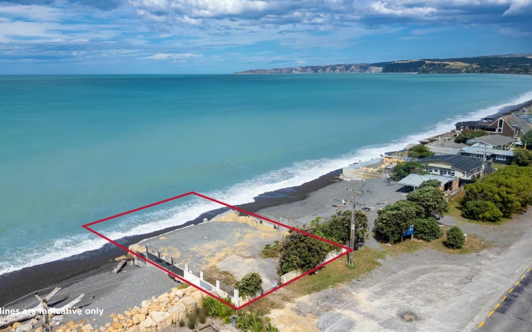 Hawke's Bay beachfront property asking for a dollar reserve.