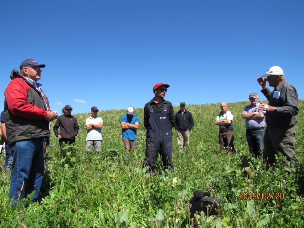 Farmers at the open day last year.