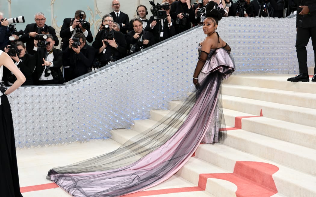 NEW YORK, NEW YORK - MAY 01: Quinta Brunson attends The 2023 Met Gala Celebrating "Karl Lagerfeld: A Line Of Beauty" at The Metropolitan Museum of Art on May 01, 2023 in New York City. (Photo by Jamie McCarthy/Getty Images)
