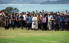 Representatives from the Kiingitanga, including the new monarch Te Arikinui Nga wai hono I te po, were formally welcomed at Waitangi on Tuesday afternoon.