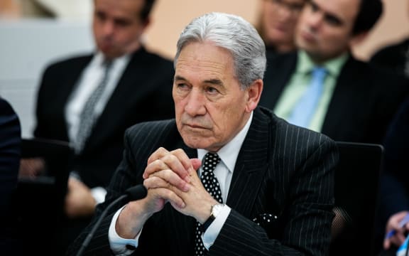 Winston Peters during scrutiny week