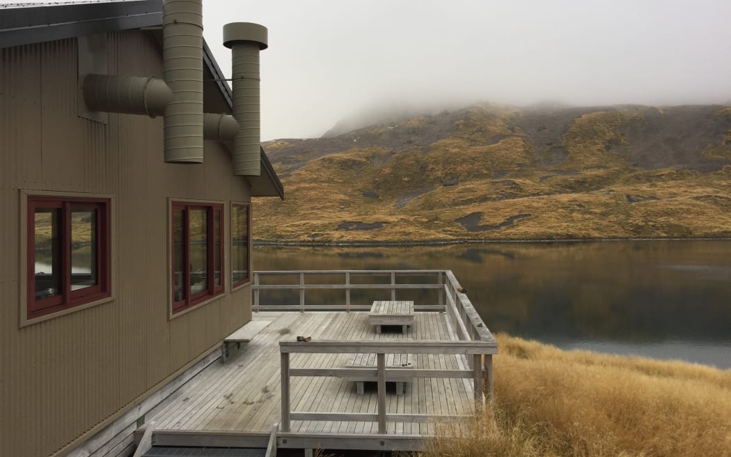 Angelus Hut in the Nelson Lakes National Park.