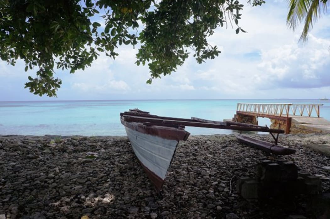 Tuvalu, beach, vaka ama, canoe, Pacific