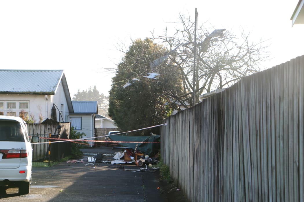 Emergency services were called after a loud blast was heard in the West Auckland suburb just before 5pm yesterday. Police later confirmed that a body had been found.