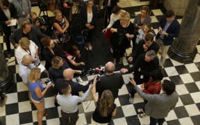 National Party MP Steven Joyce announces his resignation from politics.
