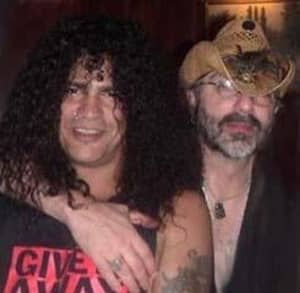 Slash from Guns N Roses and Alan Niven