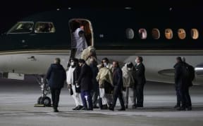 Gardermoen 20220122.
Representatives of the Taliban arrive in Norway and will have talks with Western representatives about human rights and emergency aid.
Photo: Terje Bendiksby / NTB (Photo by TERJE BENDIKSBY / NTB / NTB via AFP)