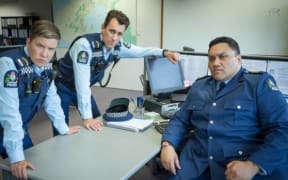 Karen O'Leary, Mike Minogue and Maaka Pohatu in Wellington Supernatural
