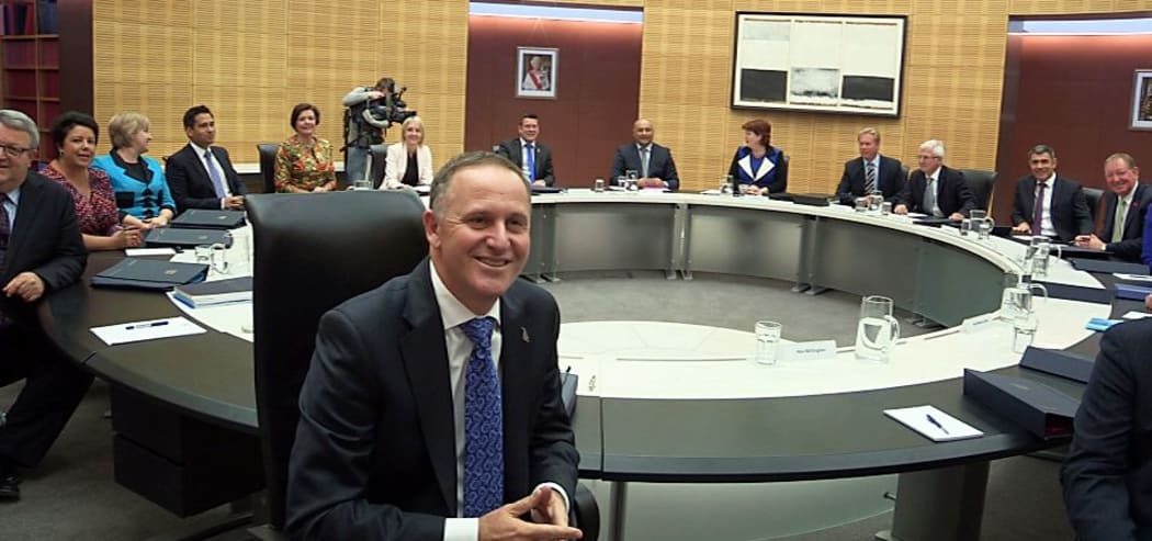 The first Cabinet meeting of the new Government.