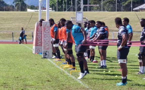 Flying Fijians training in Lautoka ahead of their 2023 Pacific Nations Cup match against Tonga. 20 July 2023.