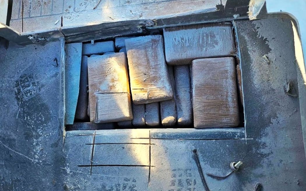 Seized drugs onboard include 232kg of methamphetamine and 1,646kg of cocaine.