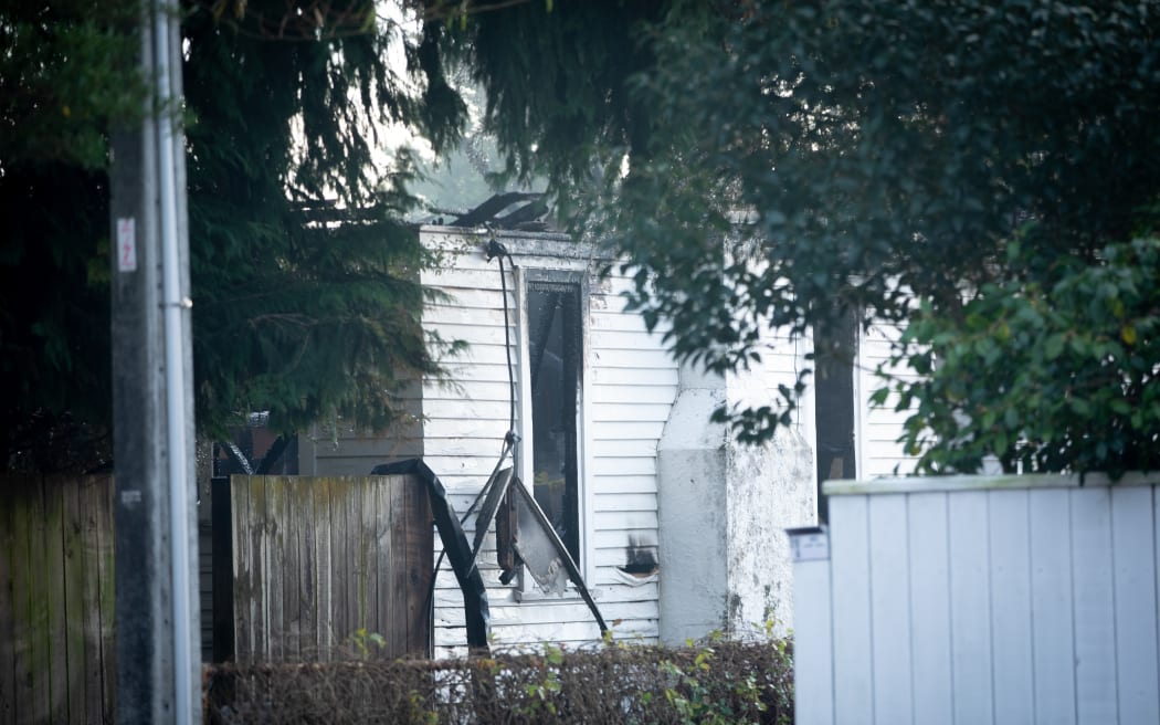 Scene of a fire in Upper Hutt 10 June 2025