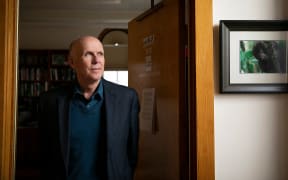 Richard Wrangham in his office in the Peabody Museum at Harvard University.