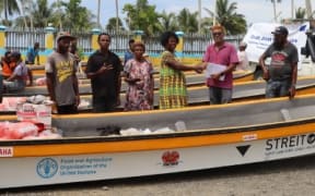 Official handover of craft boat to the Leitre Fisher Group, Vanimo-Green District, West Sepik Province.