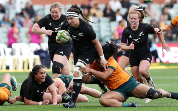 Black Ferns loose foward Charmaine McMenamin.
