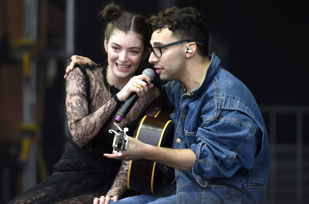 Lorde with Jack Antonoff.