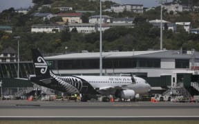 Generic plane. Air New Zealand at Wellington airport.