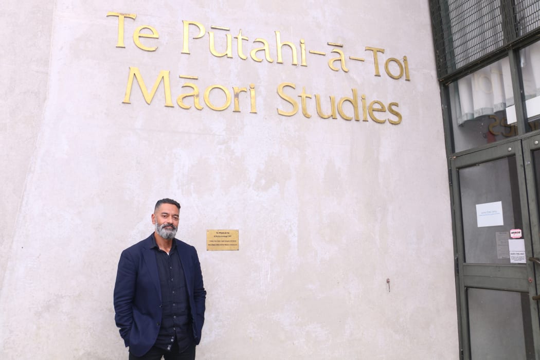 Professor Meihana Durie at Massey University Campus, Te Papaioea.
