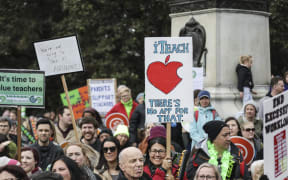 Teachers strike in Wellignton