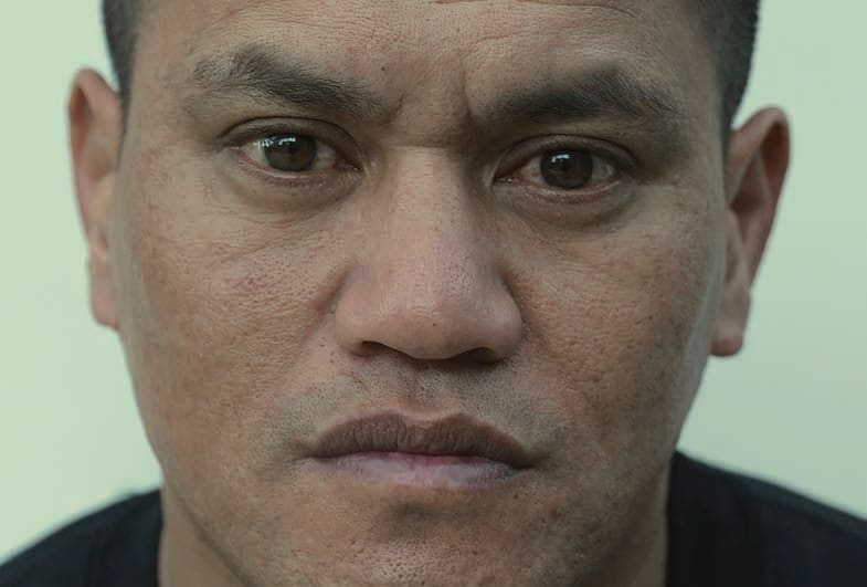 Teina Pora portrait from the exhibition  “No Free Man: To No One Deny Justice” by Nigel Swinn.