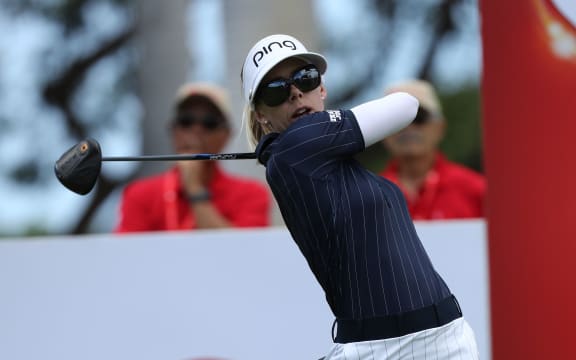 Swedish golfer Pernilla Lindberg.