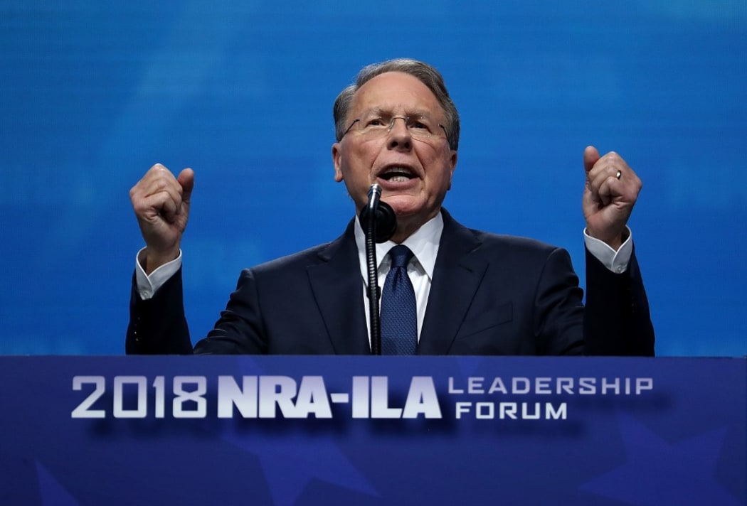 DALLAS, TX - MAY 04: NRA Executive Vice President, Wayne LaPierre speaks at the NRA-ILA Leadership Forum during the NRA Annual Meeting & Exhibits at the Kay Bailey Hutchison Convention Center on May 4, 2018 in Dallas, Texas.