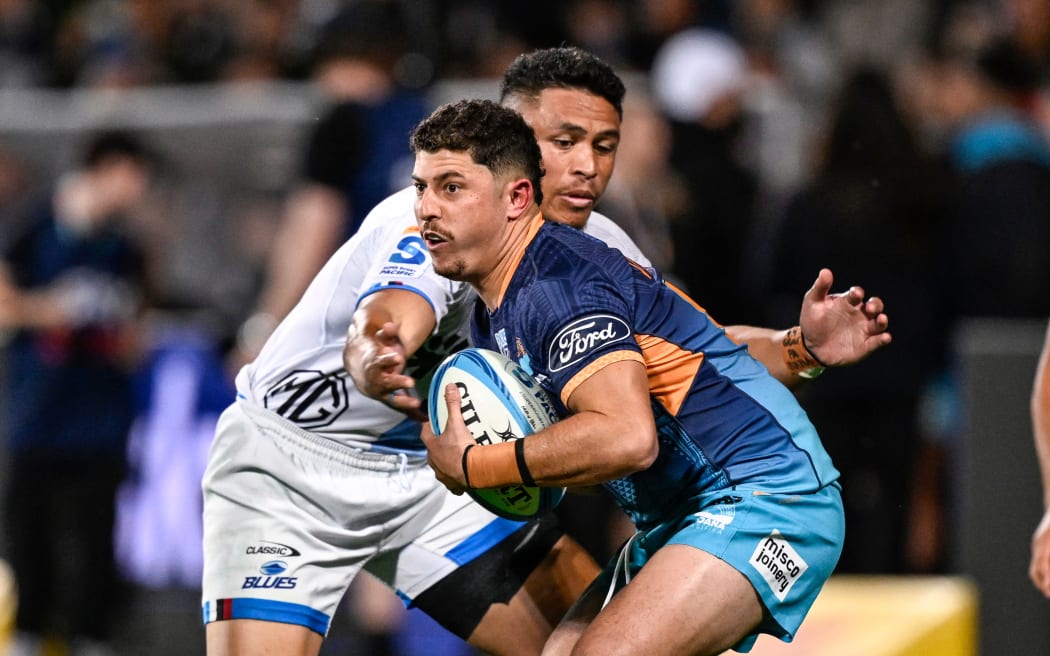 Patrick Pellegrini of Moana Pasifika, Moana Pasifika v Blues, round 14 of the Super Rugby Pacific competition at North Harbour Stadium, Auckland, New Zealand on Saturday 17 May 2025. © Photo: Andrew Cornaga / Photosport