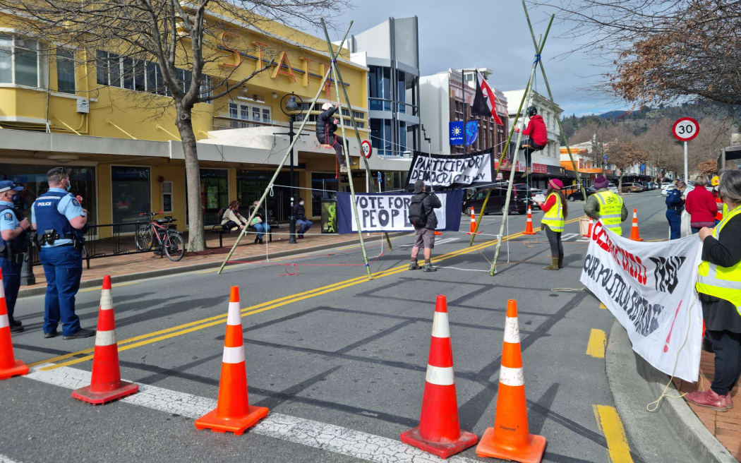 Nelson CBD protest