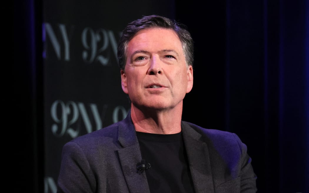 NEW YORK, NEW YORK - MAY 30: James Comey speaks onstage during Former FBI Director James Comey In Conversation With MSNBC's Nicolle Wallace at 92NY on May 30, 2023 in New York City.   Dia Dipasupil/Getty Images/AFP (Photo by Dia Dipasupil / GETTY IMAGES NORTH AMERICA / Getty Images via AFP)