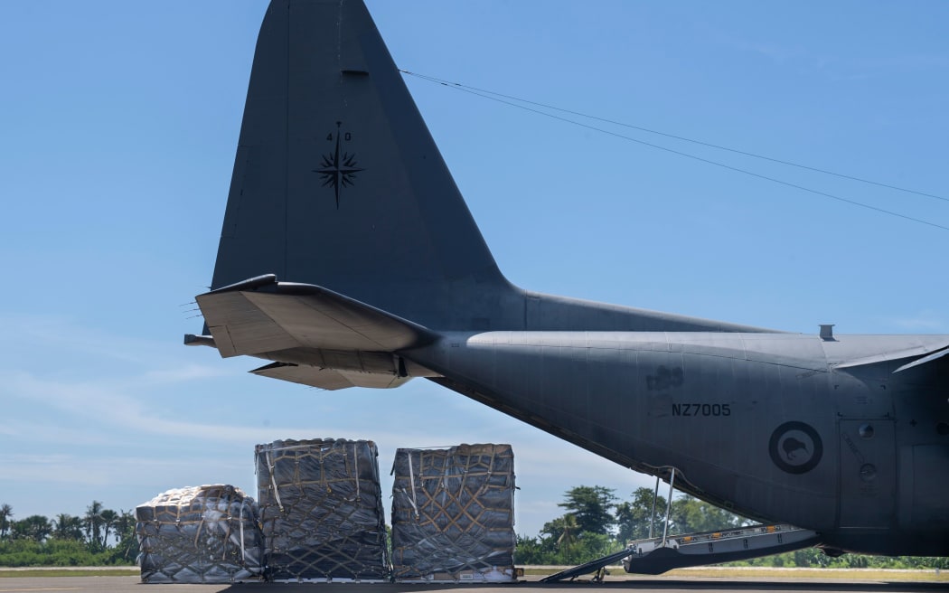 Disaster relief supplies and PPE have been delivered by Royal New Zealand Air Force C-130 Hercules to Dili, Timor-Leste