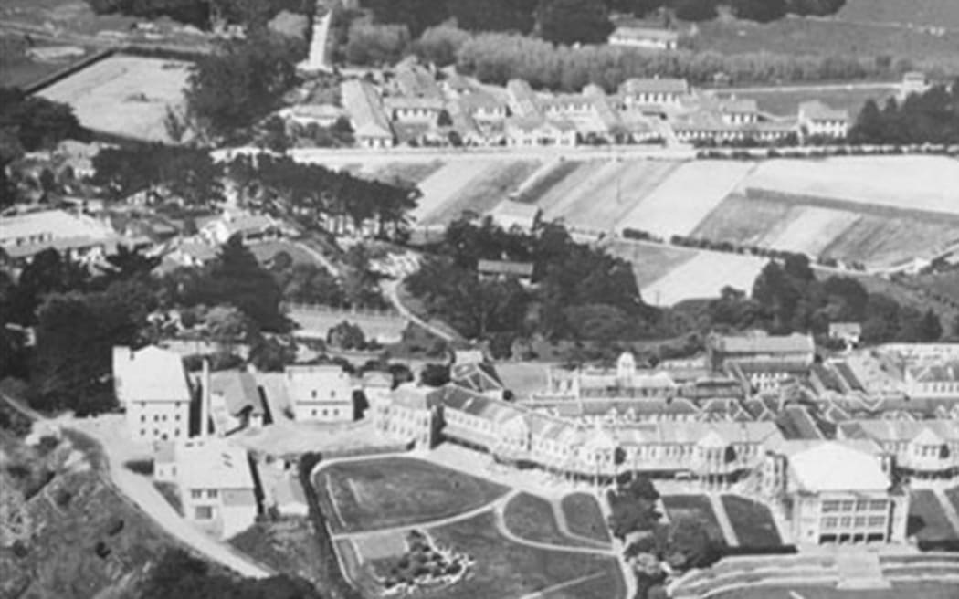A photograph shows Porirua Hospital in the early 1900s. Photo/Porirua City Council