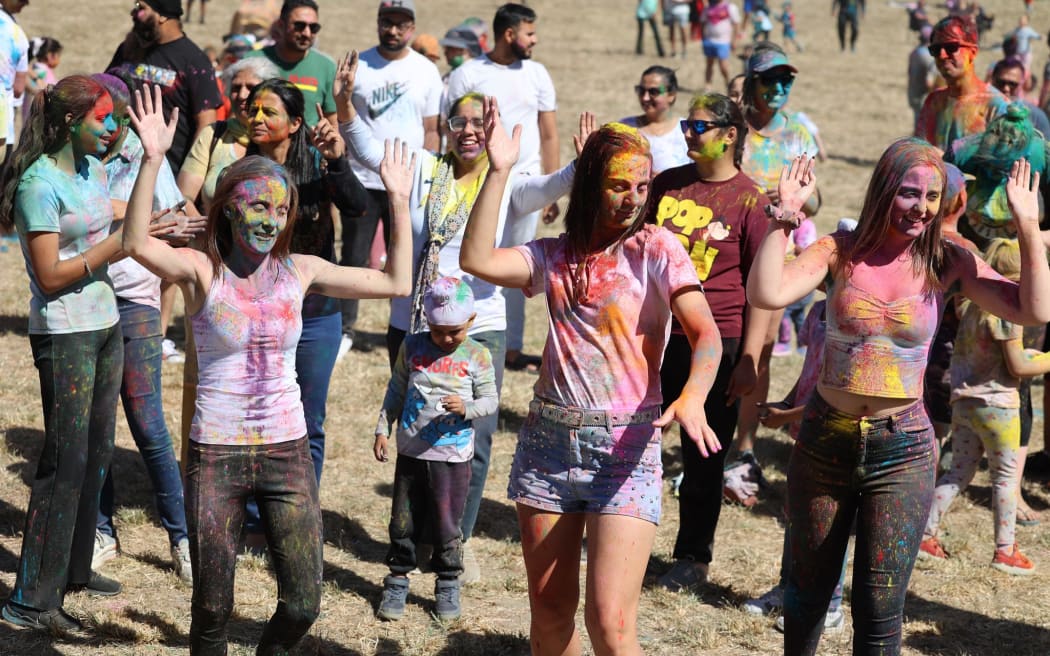 The Indian NZ Association of Christchurch hosted its first-ever Holi celebration in Rolleston’s Helpet Park on 10 March.