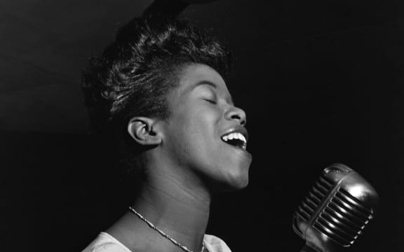 Sarah Vaughan singing