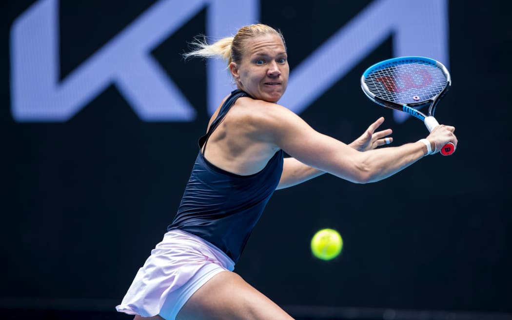 Kaia Kanepi of Estonia at the Ausrtalian Open.