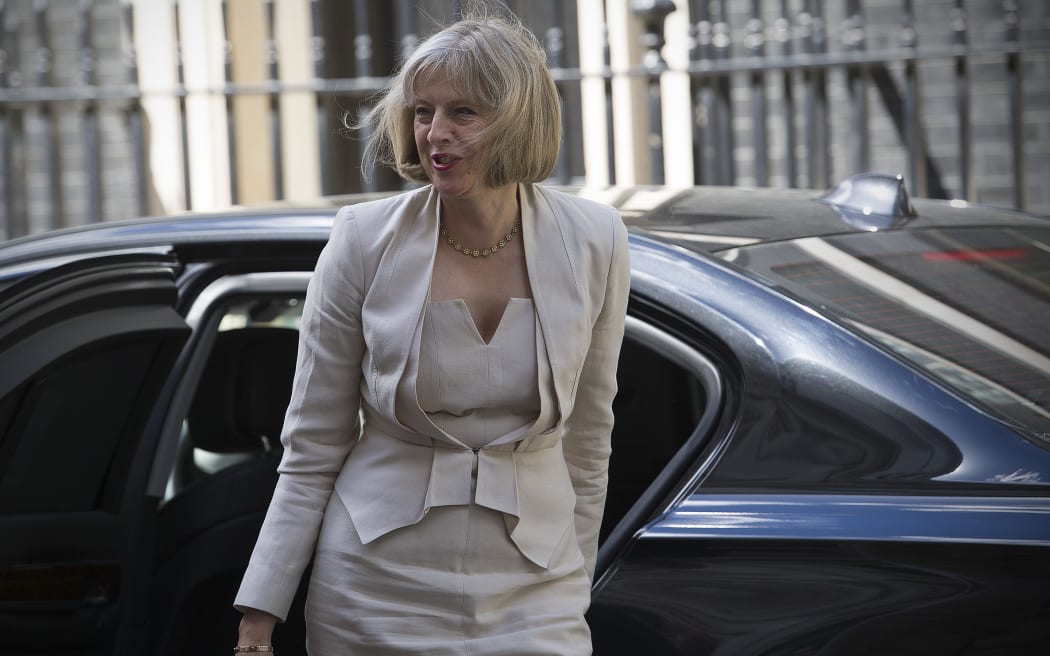 British Home Secretary, Theresa May.