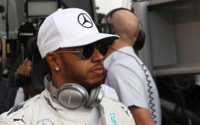 F1 driver Lewis Hamilton.